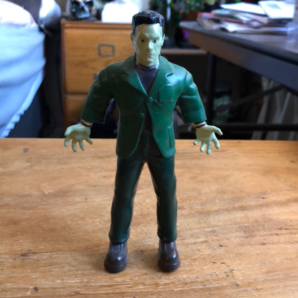 Frankenstein bendy collectible toy 4x6